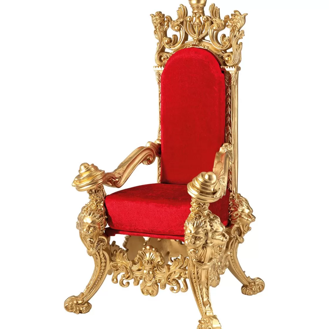 Decoración Navideña Xxl>DecoWoerner Trono "Estilo Barroco", Altura: 190 Cm, Oro-rojo multicolor