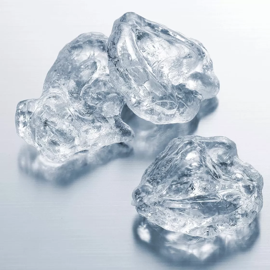 Decoración Dispersa | Decoración De Invierno>DecoWoerner Trozos De Hielo De Plástico Aptos Para Alimentos, 50 Piezas transparente