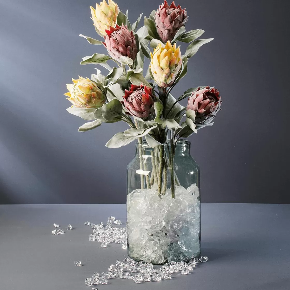 Decoración Dispersa | Decoración De Invierno>DecoWoerner Trozos De Hielo De Plástico Aptos Para Alimentos, 50 Piezas transparente