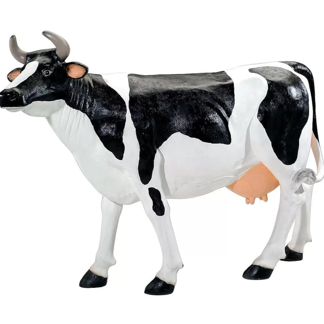 Decoración De Animales>DecoWoerner Vaca Deco 156 Cm De Alto, Blanco-negro multicolor