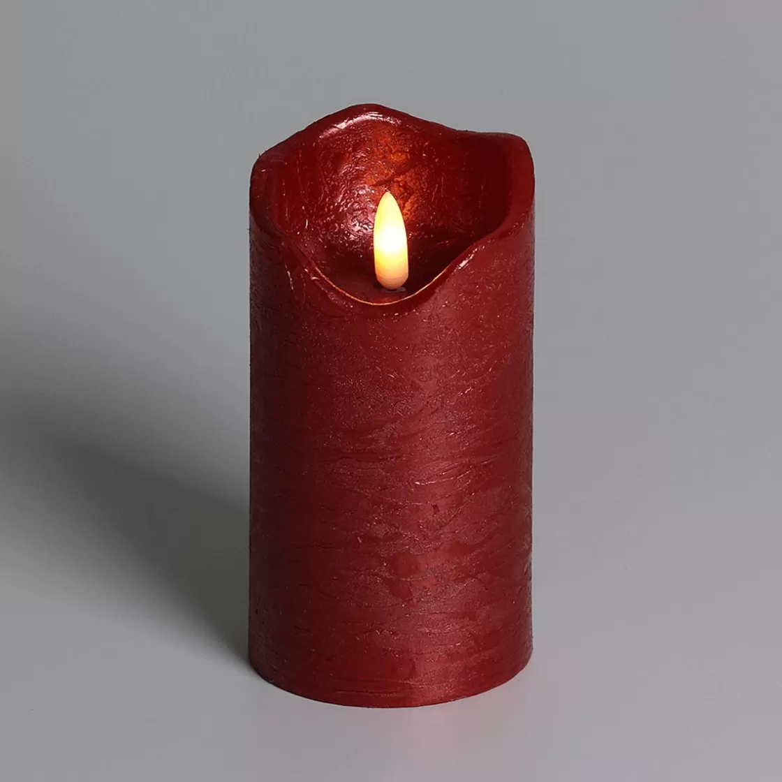 Luz Decorativa>DecoWoerner Vela De Cera LED Roja 7,5 Cm Ø, 12,5 Cm De Altura rojo