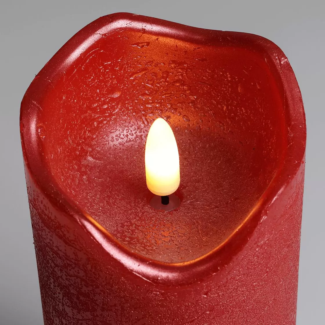 Luz Decorativa>DecoWoerner Vela De Cera LED Roja 7,5 Cm, Ø 15 Cm De Altura rojo