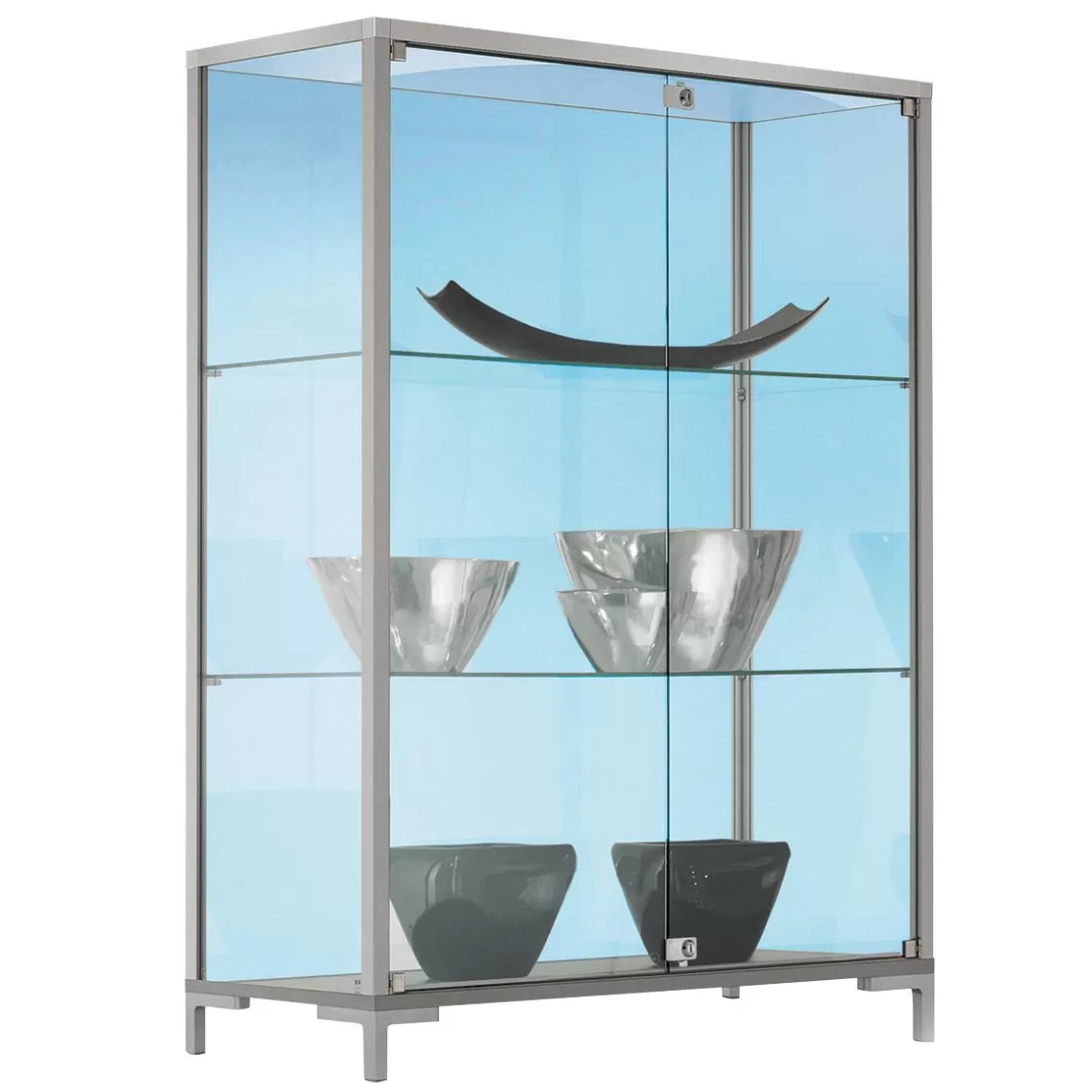 Expositores Para Tiendas>DecoWoerner Vitrina De Pie, 135 X 80 X 40 Cm transparente