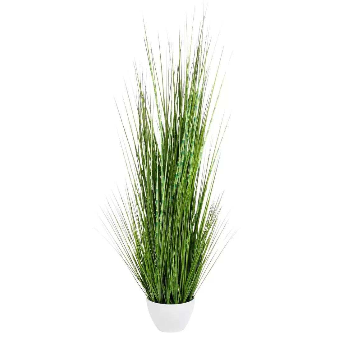 Hierba Decorativa>DecoWoerner XXL Deco Tiger Grass En Maceta Blanca 120 Cm verde