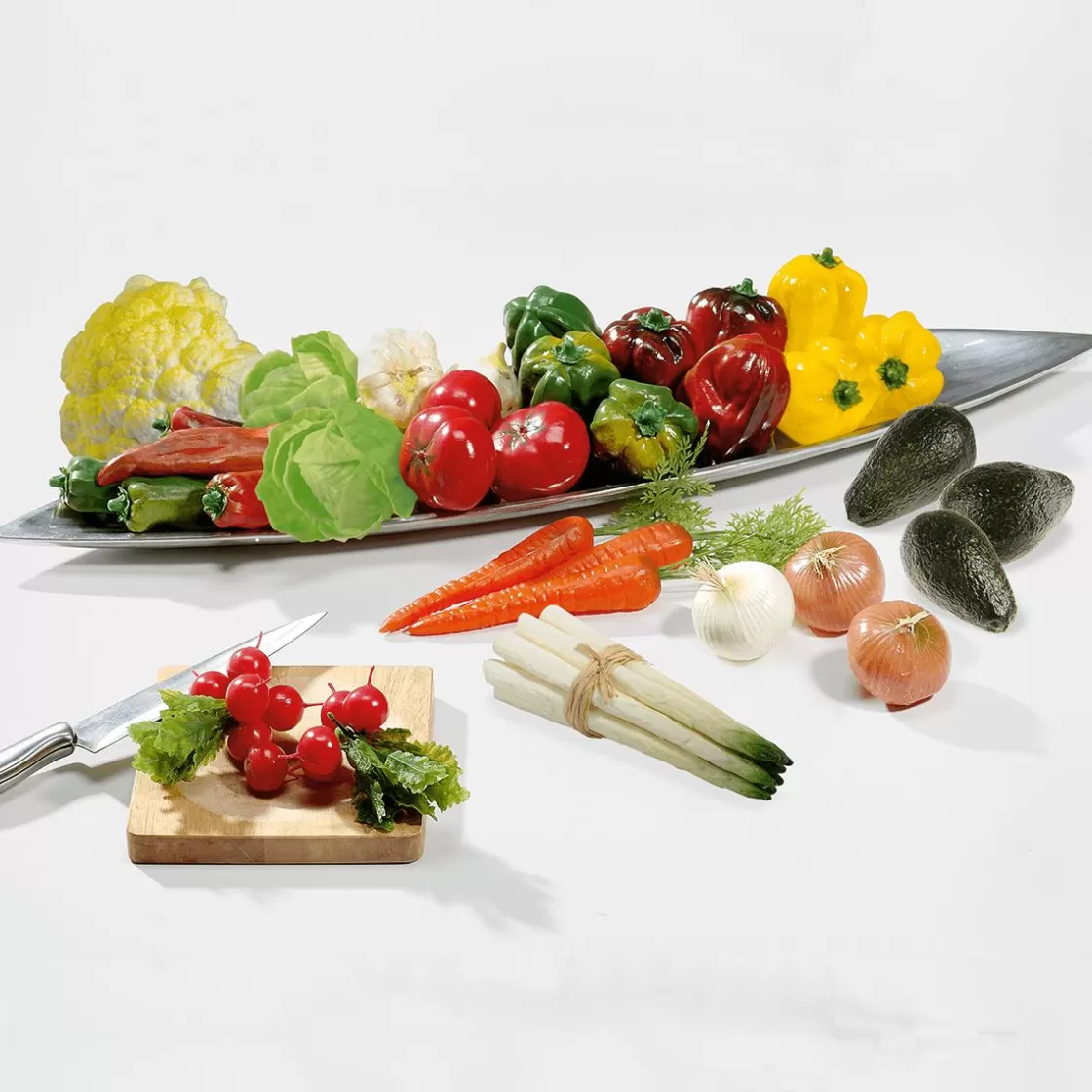 Decoración De Pascua | Verduras Y Hierbas>DecoWoerner Zanahorias Con Hojas Alimento De Imitación 30 Cm, 3 Piezas naranja